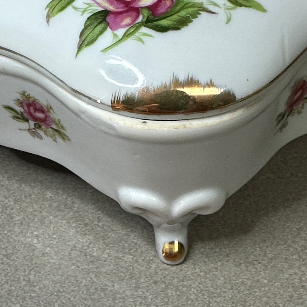 Vintage 1950’s Arbart Japan Porcelain Trinket, Jewelry box - Picture 12 of 12
